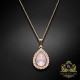 Kulons "Debesu Piliens (Rose Water Opal)" ar Swarovski™ kristāliem