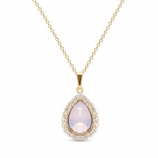 Kulons „Celestial Drop (Rose Water Opal)“ ar Swarovski® kristāliem