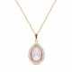 Kulons „Celestial Drop (Rose Water Opal)“ ar Swarovski® kristāliem