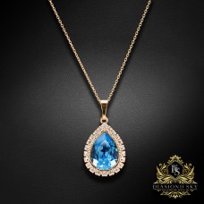 Kulons "Debesu Piliens (Aquamarine Blue)" ar Swarovski™ kristāliem