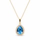 Kulons „Celestial Drop (Aquamarine Blue)“ ar Swarovski® kristāliem