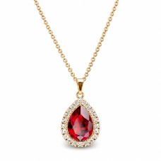Кулон «Небесная Капля (Siam)» с кристаллами Swarovski®