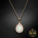 Kulons "Debesu Piliens (White Opal)" ar Swarovski™ kristāliem