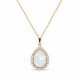 Kulons „Celestial Drop (White Opal)“ ar Swarovski® kristāliem