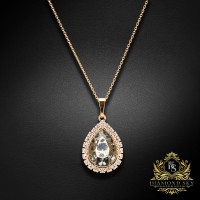 Kulons "Debesu Piliens (Rose Patina)" ar Swarovski™ kristāliem