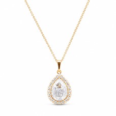 Кулон «Небесная Капля (Silver Patina)» с кристаллами Swarovski®