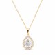 Kulons „Celestial Drop (Silver Patina)“ ar Swarovski® kristāliem