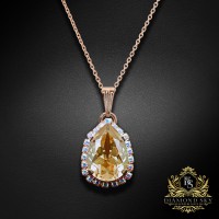 Kulons "Debesu Piliens III (Golden Shadow)" ar Swarovski™ kristāliem
