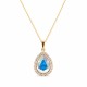 Kulons „Celestial Drop (Aurora Borealis)“ ar Swarovski® kristāliem