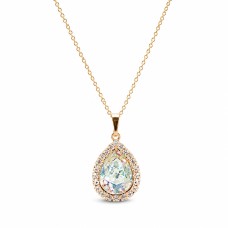 Кулон «Небесная Капля (White Patina)» с кристаллами Swarovski®