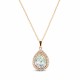 Pendant “Celestial Drop (White Patina)” created with Crystals by Swarovski®