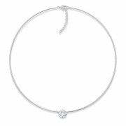 Neredzamais sudraba kulons „Invisible“ ar Swarovski® kristālu