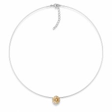 Neredzamais sudraba kulons „Invisible (Fancy Champagne)“ ar Swarovski® kristālu