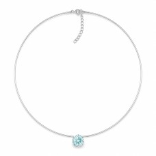 Neredzamais sudraba kulons „Invisible (Frosty Mint)“ ar Swarovski® kristālu
