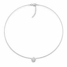 Neredzamais sudraba kulons „Invisible“ ar Swarovski® kristālu