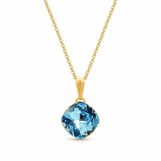 Кулон «Ослепительный Блеск IV (Aquamarine Blue)» с кристаллами Swarovski®