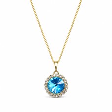 Кулон «Кларис (Aquamarine Blue)» с кристаллами Swarovski™