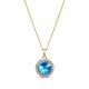 Kulons „Klaris (Aquamarine Blue)“ ar Swarovski® kristāliem