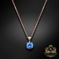 Kulons "Junona (Light Sapphire Shimmer)" ar Swarovski™ kristāliem