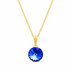 Кулон «Кларис II (Sapphire)» с кристаллами Swarovski®