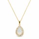 Komplekts sievietēm „Debesu Piliens (White Opal)“ ar Swarovski® kristāliem