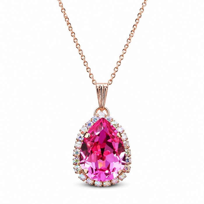 Komplekts sievietēm „Debesu Piliens III (Rose)“ ar Swarovski® kristāliem