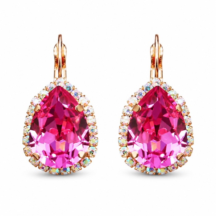 Komplekts sievietēm „Debesu Piliens III (Rose)“ ar Swarovski® kristāliem