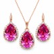 Komplekts sievietēm „Debesu Piliens III (Rose)“ ar Swarovski® kristāliem