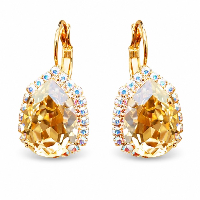 Komplekts sievietēm „Debesu Piliens III (Golden Shadow)“ ar Swarovski® kristāliem