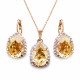 Komplekts sievietēm „Debesu Piliens III (Golden Shadow)“ ar Swarovski® kristāliem