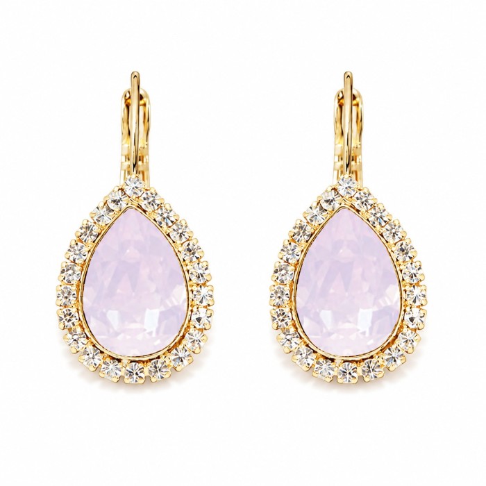 Komplekts sievietēm „Debesu Piliens (Rose Water Opal)“ ar Swarovski® kristāliem