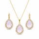 Komplekts sievietēm „Debesu Piliens (Rose Water Opal)“ ar Swarovski® kristāliem