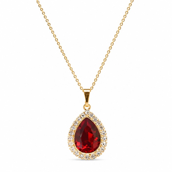 Komplekts sievietēm „Debesu Piliens (Siam)“ ar Swarovski® kristāliem