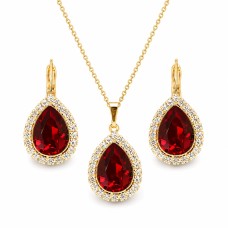 Komplekts sievietēm „Debesu Piliens (Siam)“ ar Swarovski® kristāliem