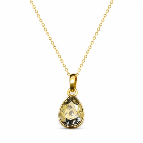 Kulons „Crystal Drop (Gold Patina)“