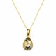 Kulons „Crystal Drop (Gold Patina)“ ar Swarovski® kristāliem