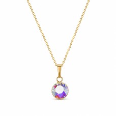 Кулон «Классика (Aurora Borealis)» с кристаллами Swarovski®