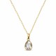 Kulons „Crystal Drop (Silver Patina)“ ar Swarovski® kristāliem
