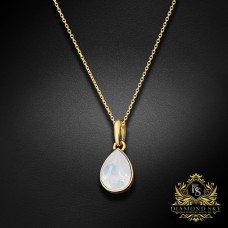 Kulons "Kristāla Lāse (White Opal)" ar Swarovski™ kristāliem