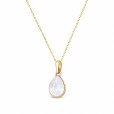 Кулон «Кристальная Капля (White Opal)» с кристаллами Swarovski®