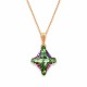 Kulons „Crystal Rhombus II (Peridot Scarabaeus Green)“ ar Swarovski® kristāliem