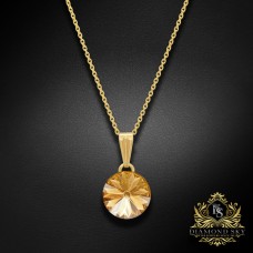 Kulons "Klaris II (Golden Shadow)" ar Swarovski™ kristāliem