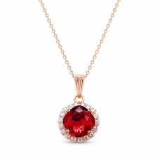 Кулон «Ослепительный Блеск III (Scarlet)» с кристаллами Swarovski®