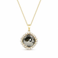 Кулон «Ослепительный Блеск III (Silver Shadow)» с кристаллами Swarovski®