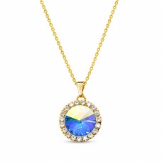Кулон «Кларис (Aurora Borealis)» с кристаллами Swarovski®
