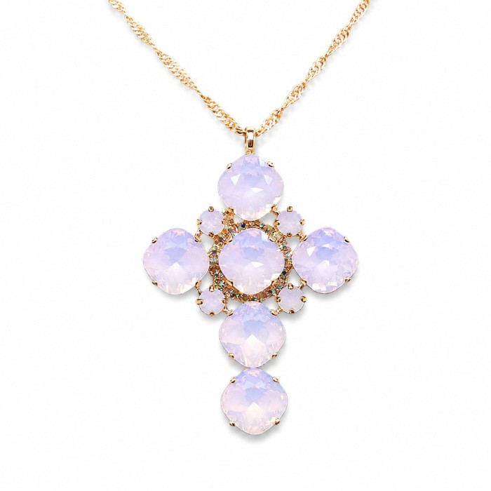 Kulons „Glamour (Rose Water Opal)“ ar Swarovski® kristāliem
