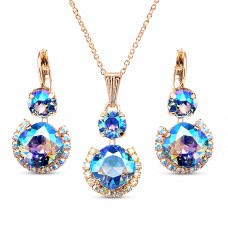 Komplekts sievietēm „Clarice VI (Light Sapphire Shimmer)“ ar Swarovski® kristāliem