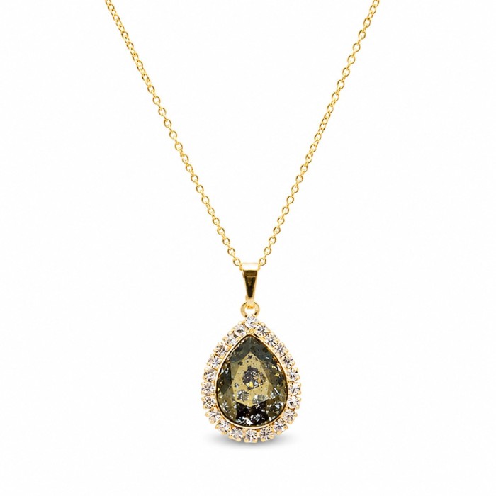 Komplekts sievietēm „Debesu Piliens (Gold Patina)“ ar Swarovski® kristāliem