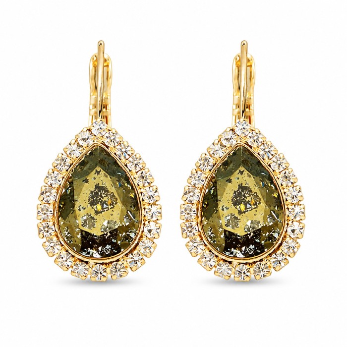 Komplekts sievietēm „Debesu Piliens (Gold Patina)“ ar Swarovski® kristāliem