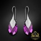 Sudraba auskari "Baroka II (Amethyst Light Chrome)" ar Swarovski™ kristāliem